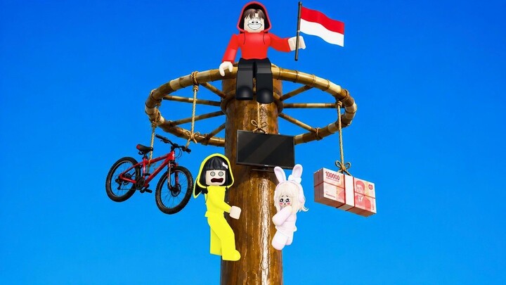 Naik Tower Lomba 17 Agustus Di Hari Kemerdekaan Indonesia