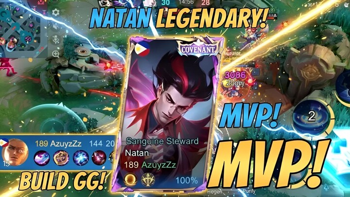 Natan Legendary MVP! 💥 Build GG, 100% Win & 144/20 KDA — Damage Gila, Auto Win! Lawan Nyerah! 🏆🔥