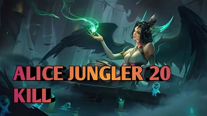 MUSUH TERLALU EASY BAGI ALICE JUNGLER | MOBILE LEGENDS