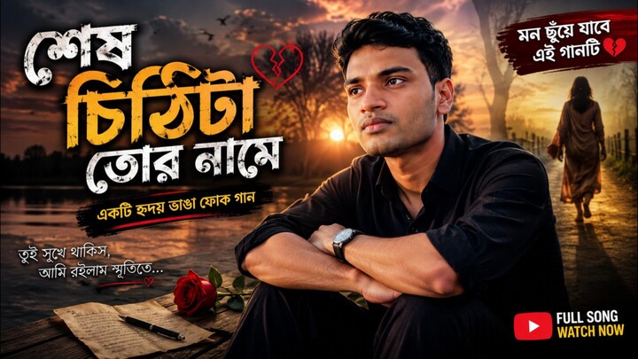 শেষ চিঠিটা তোর নামে | হৃদয় ভাঙা বিরহের ফোক গান | কষ্টের বাংলা গান ২০২৬ | Bangla Sad Folk Song