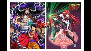 Luffy & Yamato (One Piece) VS Issei Hyoudou & Rias Gremory (High School DxD)