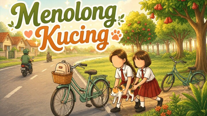 Nisa Gadis Baik | Menolong Kucing Bersama Teman