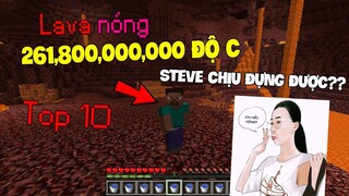 Top 10 Logic Minecraft Lạ Lẫm Khiến Bạn Phải Ngẫm Nghĩ Lại !! - Lava Nóng 261 Tỉ Độ C