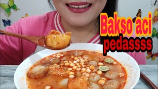 ASMR BASO ACI KUAH PEDAS | DEW ASMR MUKBANG INDONESIA | EATING SOUNDS