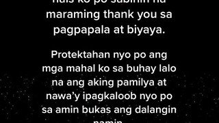 bago matulog mag pasalamat sa diyos😇🙏🙏