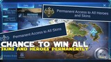 NEW EVENT WIN ALL SKINS AND HEROES PERMANENTLY LUCKIEST IN A BILLION STAR EVENT MOBILE LEGENDS!
