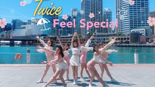 【蓝血姬】街头Kpop翻跳-TWICE超甜的火爆歌曲Feel Special  让最元气的少女们带你重温最后一丝夏意