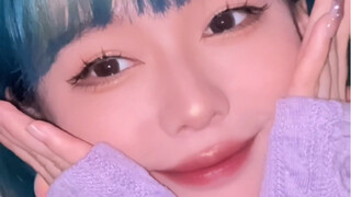 可可爱爱没有脑袋，第一次好好画妆拍了个颜值视频