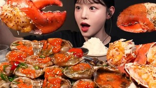 [Subtitel Bahasa Mandarin Boki] Merayakan 10 Juta Pengikut! Lobster Raksasa dan Kepiting Bumbu Kecap