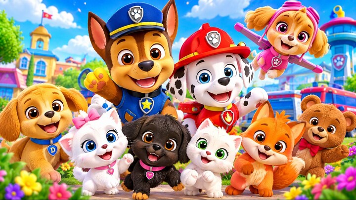 🐾🎉 A TURMINHA DO BARULHO CONHECE A PATRULHA CANINA! 🐶💙 | MÚSICA INFANTIL DIVERTIDA 🎵