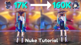 C0 wanderer 17K To 160K Nuke Tutorial [Genshin Impact]