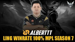 BEST MOMENTS LING 100% WINRATE RRQ ALBERT DI MPL ID SEASON 7