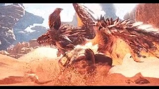 Monster Hunter World Monster Fighting Tampan Slow Motion GIF Clip - Edisi ke-10 Seri GIF Slow Motion