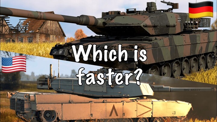 Abrams vs Leopard 2, which is faster? | War Thunder