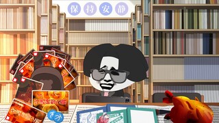 宿舍唯一做作业的人