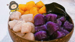 Low fat & calorie drinks- herbal jelly & Taro Bubble