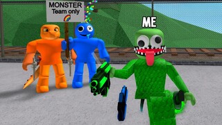 I Found a RAINBOW FRIENDS Team ONLY, SO I Went UNDERCOVER..(Murder Mystery 2)
