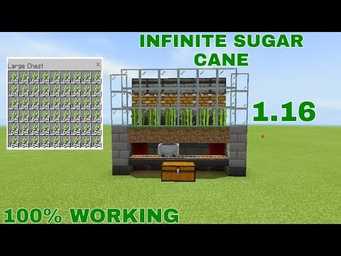 Minecraft: AUTOMATIC SUGAR CANE FARM | MCPE/Xbox/Nintendo/Windows 10 | Tutorial #2