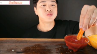 Burger gà phần cuối #mukbang