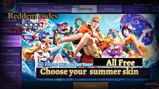 CLAIM YOUR FREE SKIN  | MLBB SUMMER SKIN WEB EVENT | MLBB NEW EVENT | MOBILE LEGENDS