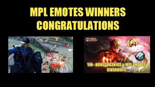 MPL EMOTES WINNERS !