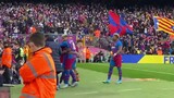 Dani Alves goal celebration video from players area