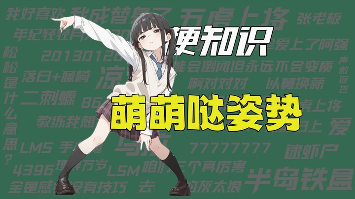 【Kiến thức meme】Tư thế dễ thương