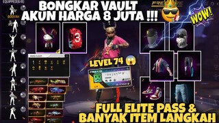 BONGKAR VAULT AKUN BARU DEJET SEHARGA 8 JUTA !!! BANYAK ITEM LANGKAH 😱freefire #dejetff