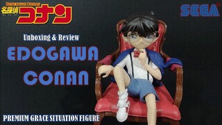 EDOGAWA CONAN "DETECTIVE CONAN" SEGA (PREMIUM GRACE SITUATION FIGURE) Unboxing/review KUDO SHINICHI