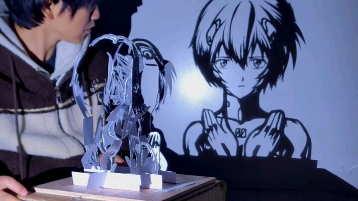 Proyeksi Ayanami Rei buatan tangan