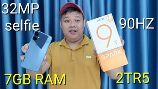 MỞ HỘP TECNO SPARK 9T: 2TR5 SELFIE 32MP, 7GB RAM, MÀN 90HZ, PIN 5.000,... PHÁ ĐẢO GIÁ RẺ !!!