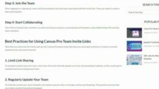 CANVA PRO 100% WORKING LIFETIME FREE __ Get Canva pro team invite link __ Update