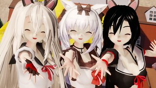 MMD Azur Lane เรามี Yukikaze Shigure และ Yudachi เต้น "แม้แต่ปาฏิหาริย์" พิธีรัก