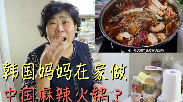 【วิดีโอบล็อก】คุณแม่ชาวเกาหลีทำหม้อไฟหม่าล่าจีนที่บ้าน? ด้านหน้าเต็มไปด้วยความฮาสุดขีด!