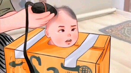 A new way to use paper boxes, specially designed to deal with children who have uncooperative hair. 