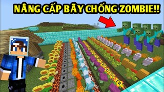 Nâng Cấp Bãy Chặn ZomBie | BẰNG CÁC LOẠI CÂY CHIẾN ĐẤU | Trong Minecraft PE..!!