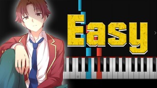 Classroom of the Elite ED - Beautiful Soldier  - Easy Piano Tutorial + Piano Sheets