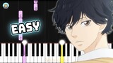 Ao Haru Ride OP - "Sekai wa Koi ni Ochiteiru" - EASY Piano Tutorial & Sheet Music