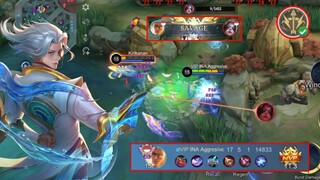 TOP 1 GLOBAL NATAN SAVAGE AWAL SEASON PAKE EMBLEM INI? BEST EMBLEM & BUILD 2023 | MLBB