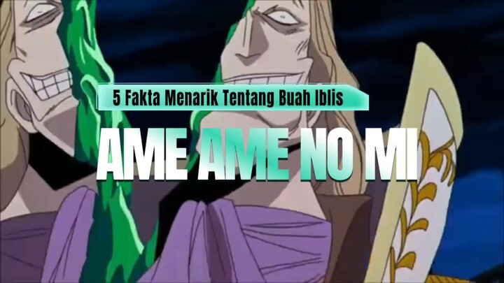 5 Fakta Menarik Tentang Buah Iblis AME AME NO MI 🔥