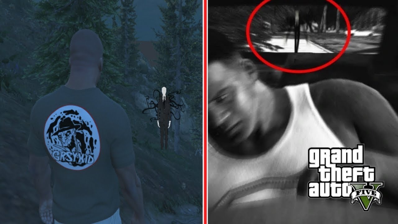 slenderman on gta 5