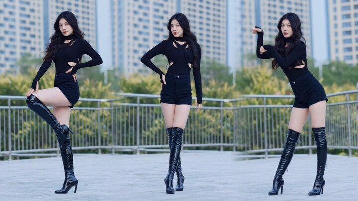 ดูสิ มีแมวดำอยู่บนหลังคา! แคทวอล์คเงียบ ๆ AOA ~ จอแนวตั้งตำแหน่งคงที่แบบเต็มตัว!