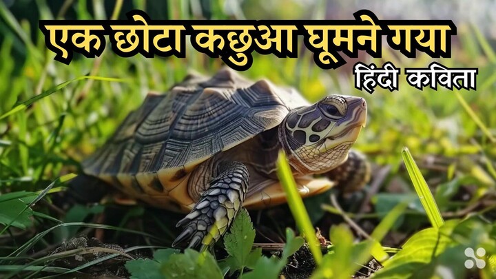 Ek Chhota kachhua ghumne gya। एक छोटा कछुआ घूमने गया हिंदी कविता। poem in Hindi । Aao Hindi seekhen