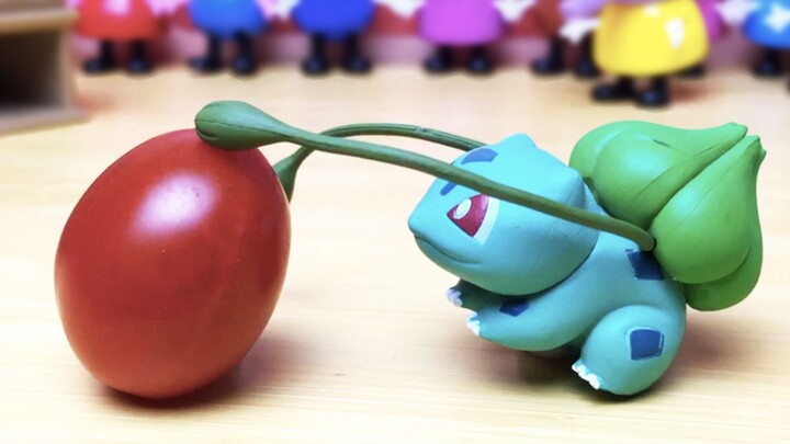 【Stop Motion Food】Fruit Freedom! The cherry tomatoes given by Garlic Wang Ba are delicious