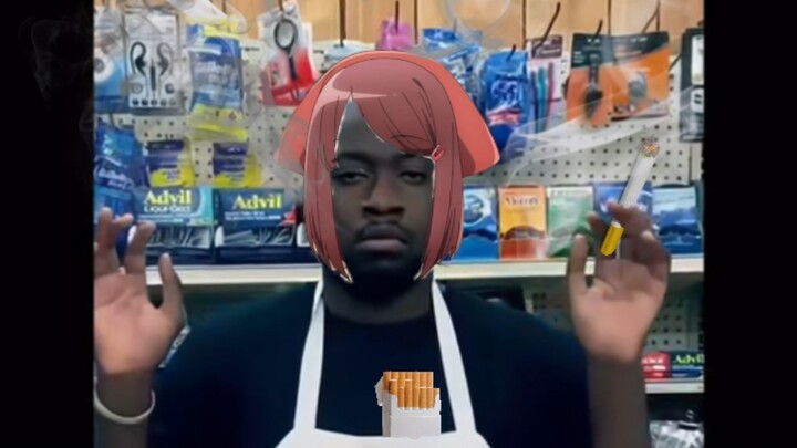 Two people dividing the loot behind the supermarket