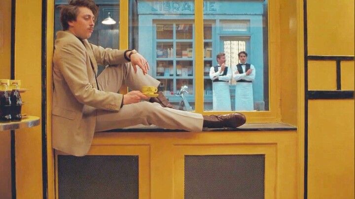 Beautiful composition and color matching under the lens of film master Wes Anderson.