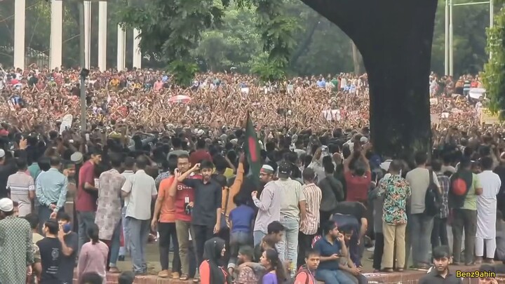 July Revolution in Bangladesh | Peak Moment | 3 August 2024 | Shahid Minar Dhaka