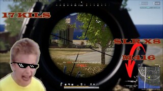 PUBG | 17 kill SLR + M416