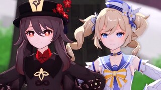 胡桃芭芭拉跳跳跳
