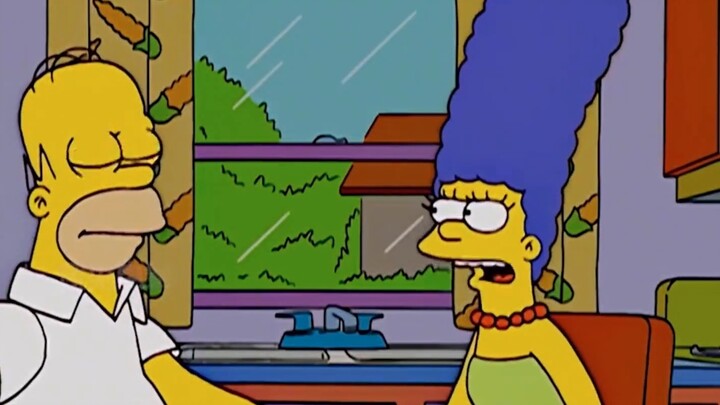 The Simpsons Episode 187: Rohmer percaya iklan tersebut dan diundang oleh geng untuk mengobrol di gu